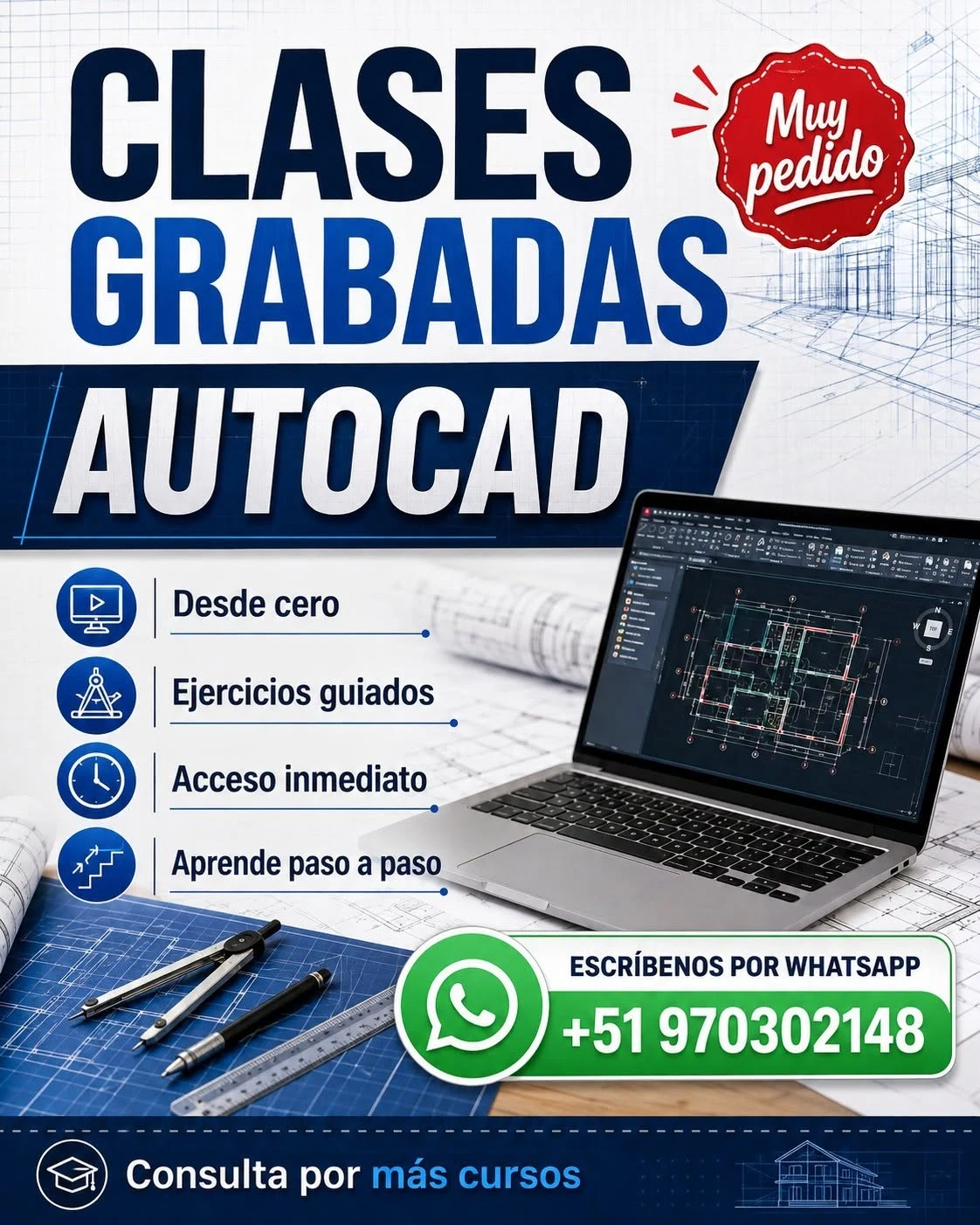 Cursos grabados: AutoCAD