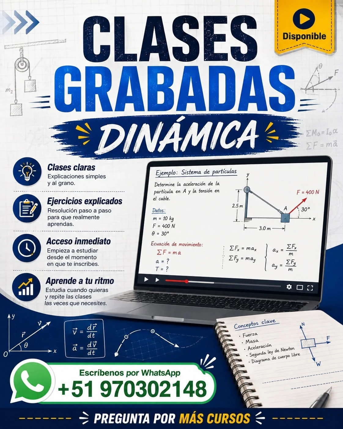 Cursos grabados: Dinámica