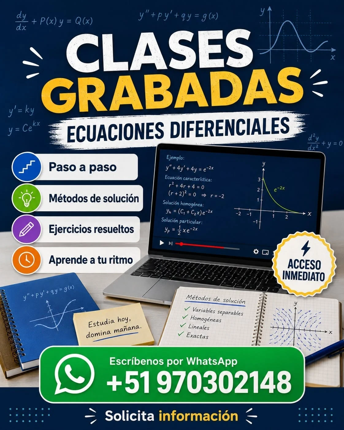 Cursos grabados: Ecuaciones diferenciales