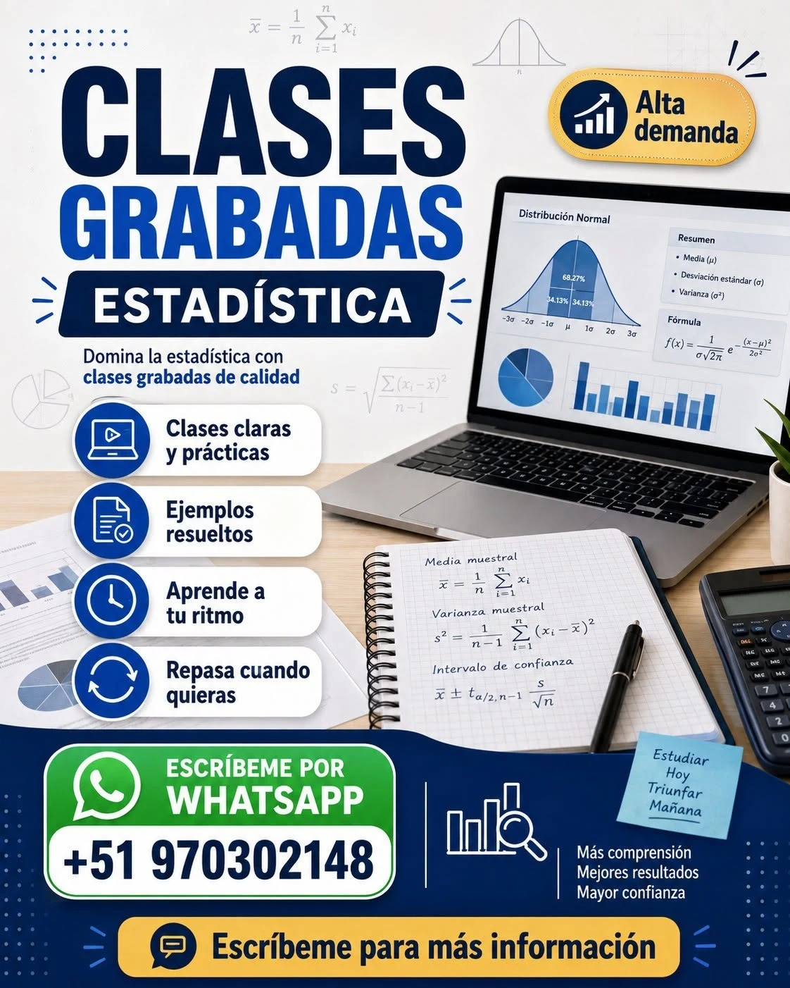 Cursos grabados: Estadística