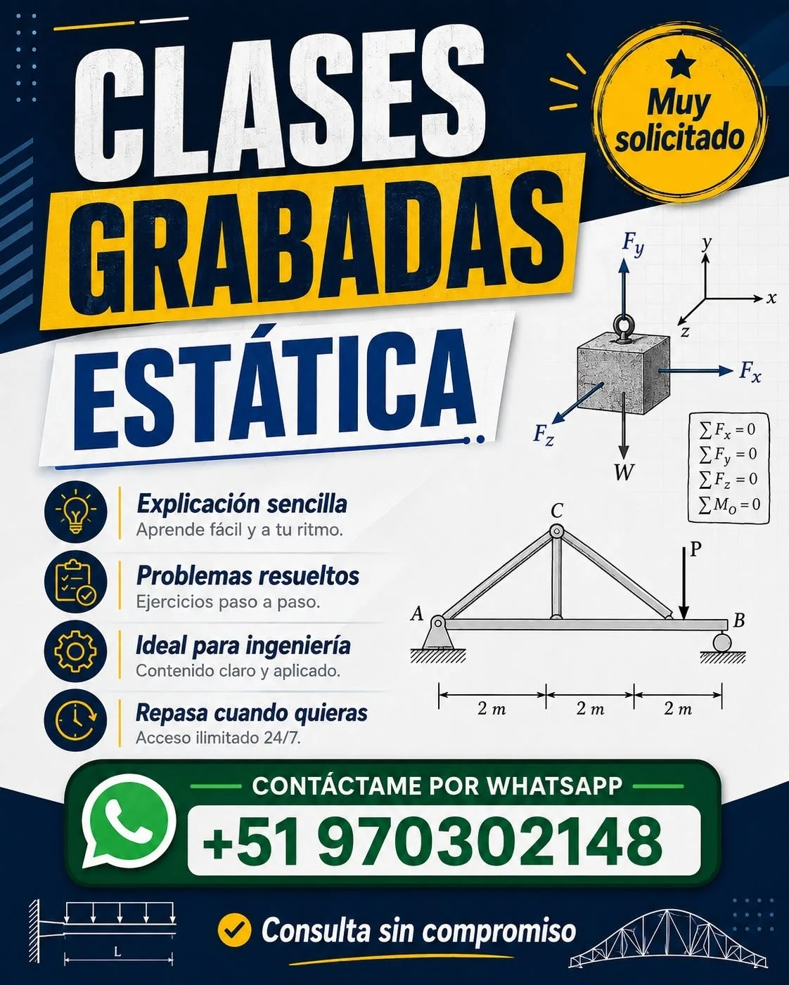 Cursos grabados: Estática