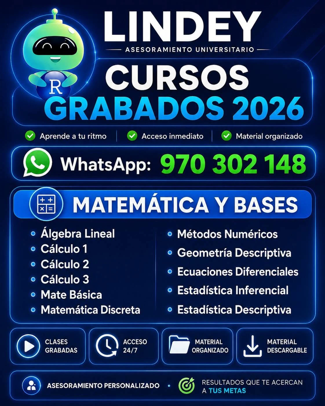 Cursos grabados: Matemática y bases
